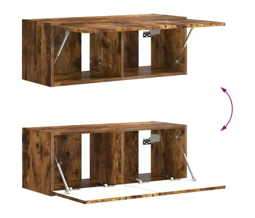 Telerikapi Komplekt 6 Pcs Suitsetatud Tamm Tehispuit