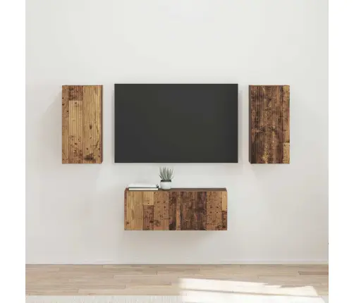 Telerikapi Komplekt 6 Pcs Vana Puit Tehispuit