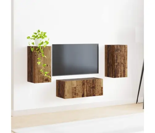 Telerikapi Komplekt 6 Pcs Vana Puit Tehispuit