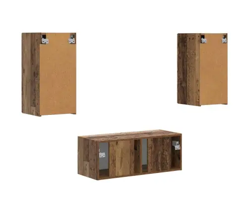 Telerikapi Komplekt 6 Pcs Vana Puit Tehispuit