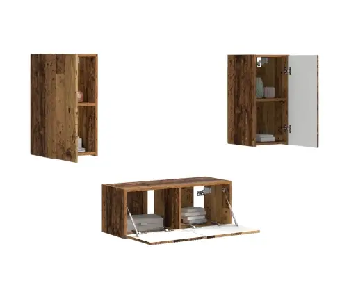 Telerikapi Komplekt 6 Pcs Vana Puit Tehispuit