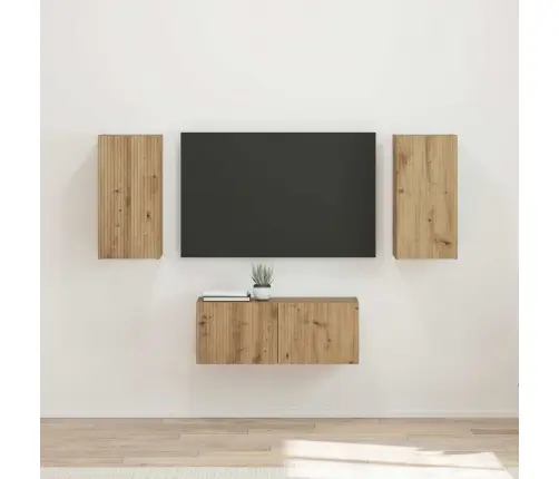 Tv Spintelių Komplektas 6 Pcs Amatininkų Ąžuolas