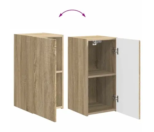 Tv Skapīšu Komplekts 3 Pcs Sonoma Ozols Inženierijas Koks Vidaxl