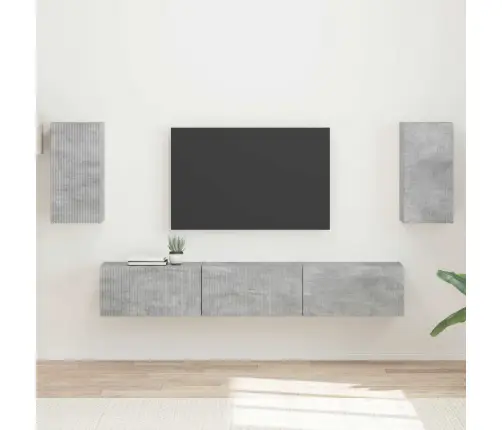 Telerikapi Komplekt 5 Pcs Betoonhall Tehispuit