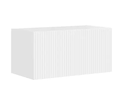 Tv Skapīšu Komplekts 3 Pcs Augsta Spīduma Baltā Krāsa Vidaxl