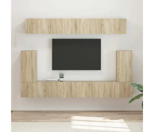 Telerikapi Komplekt 5 Pcs Sonoma Tamm Tehispuit