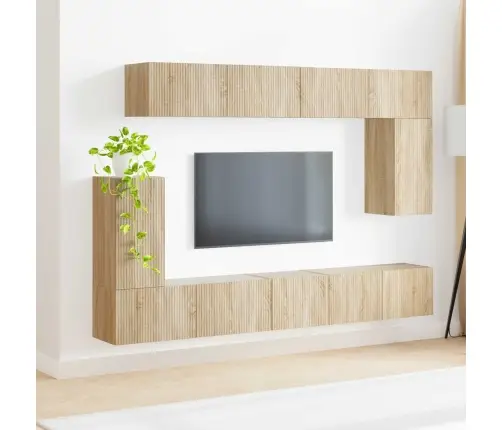 Telerikapi Komplekt 5 Pcs Sonoma Tamm Tehispuit