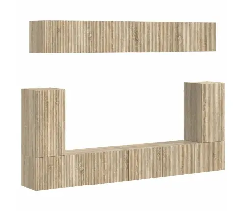 Telerikapi Komplekt 5 Pcs Sonoma Tamm Tehispuit