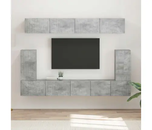 Telerikapi Komplekt 5 Pcs Betoonhall Tehispuit