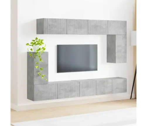 Telerikapi Komplekt 5 Pcs Betoonhall Tehispuit