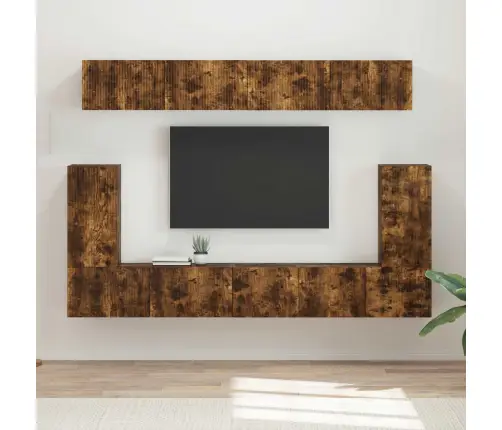 Telerikapi Komplekt 5 Pcs Suitsetatud Tamm Tehispuit