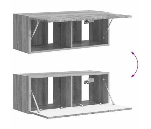 Tv Skapīšu Komplekts 5 Pcs Pelēks Sonoma Inženierijas Koks Vidaxl