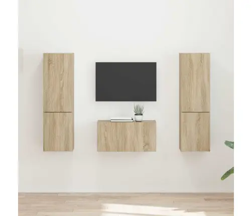 Telerikapi Komplekt 5 Pcs Sonoma Tamm Tehispuit