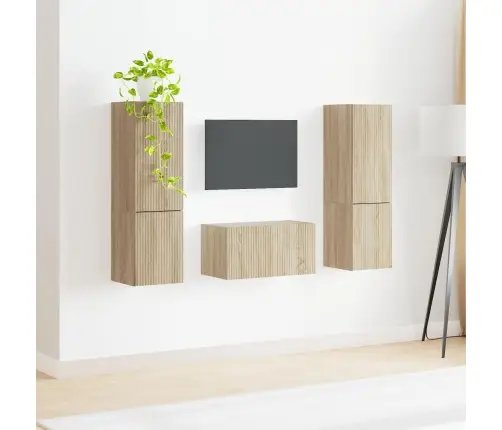 Telerikapi Komplekt 5 Pcs Sonoma Tamm Tehispuit