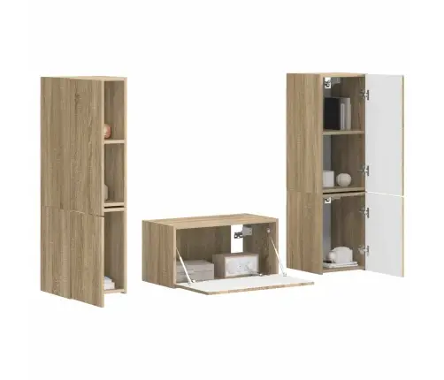 Telerikapi Komplekt 5 Pcs Sonoma Tamm Tehispuit