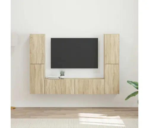 Telerikapi Komplekt 6 Pcs Sonoma Tamm Tehispuit