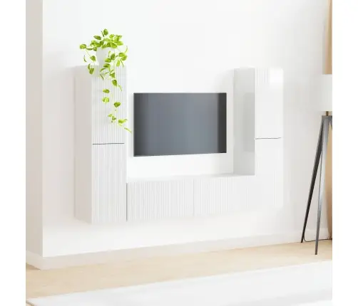 3 Pcs Aukštai Blizganti Balta