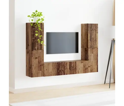 Telerikapi Komplekt 6 Pcs Vana Puit Tehispuit