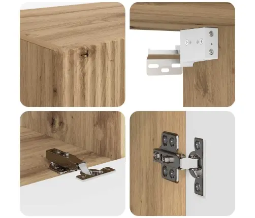 3 Pcs Artisānā Ozols Vidaxl