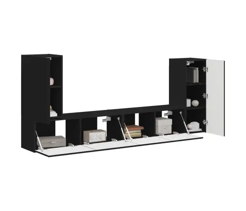 Telerikapi Komplekt 4 Pcs Must Tehispuit