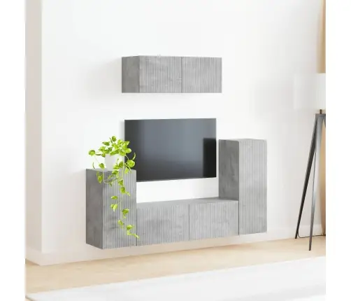 4 Pcs Betona Pelēks Vidaxl