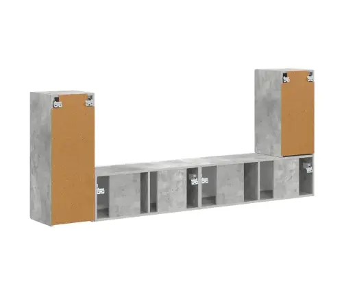 4 Pcs Betona Pelēks Vidaxl