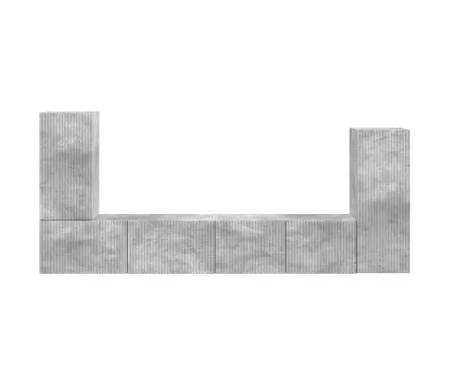 4 Pcs Betona Pelēks Vidaxl