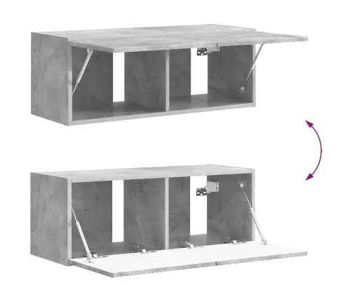 4 Pcs Betona Pelēks Vidaxl