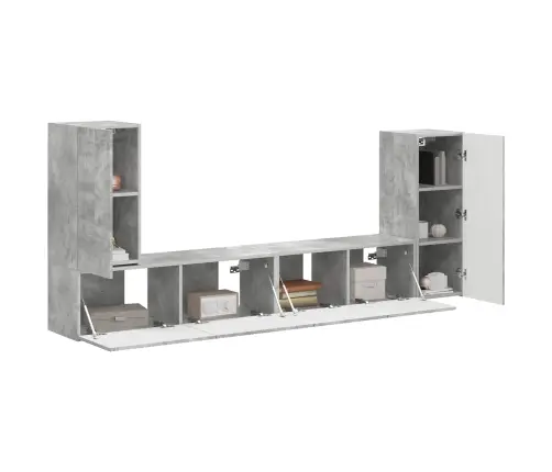 4 Pcs Betona Pelēks Vidaxl