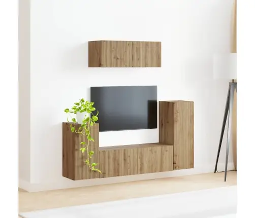 Telerikapi Komplekt 4 Pcs Käsitööpuu Tehispuit