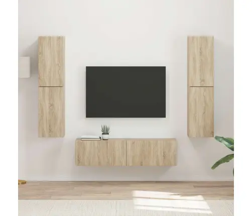 Telerikapi Komplekt 6 Pcs Sonoma Tamm Tehispuit