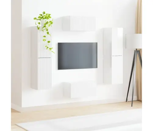 3 Pcs Aukštai Blizganti Balta