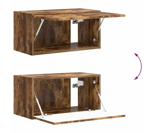 Telerikapi Komplekt 6 Pcs Suitsetatud Tamm Tehispuit