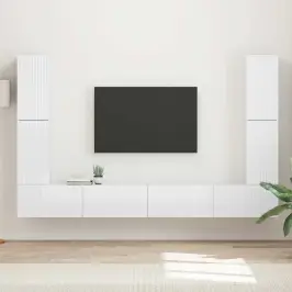 4 Pcs Kergelt Läikiv Valge