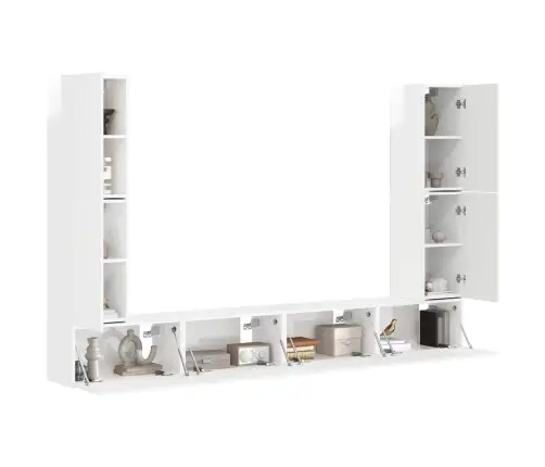 4 Pcs Kergelt Läikiv Valge