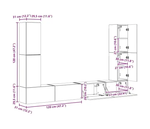 4 Pcs Kergelt Läikiv Valge