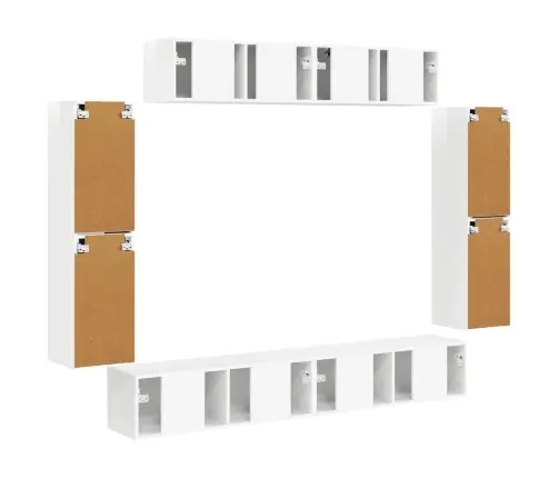 4 Pcs Augsta Spīduma Baltā Krāsa Vidaxl