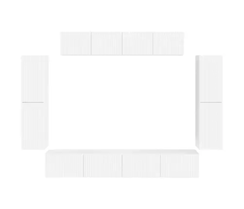 4 Pcs Augsta Spīduma Baltā Krāsa Vidaxl