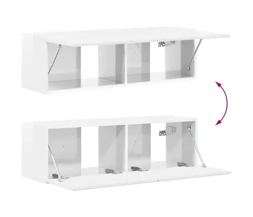 4 Pcs Augsta Spīduma Baltā Krāsa Vidaxl