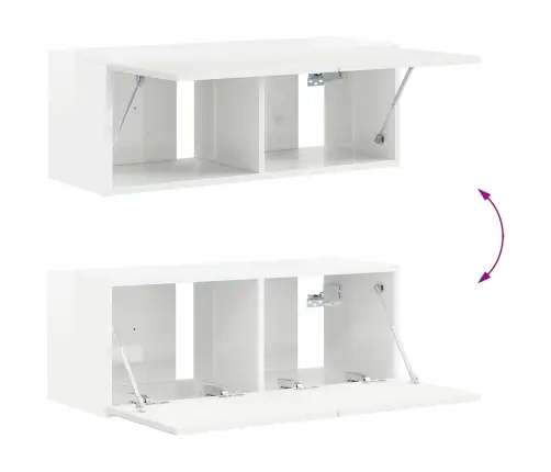 4 Pcs Augsta Spīduma Baltā Krāsa Vidaxl