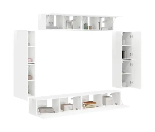 4 Pcs Augsta Spīduma Baltā Krāsa Vidaxl