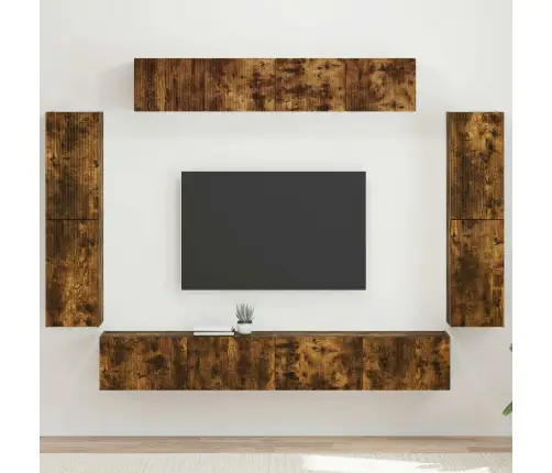 4 Pcs Dūmaka Ozols Vidaxl