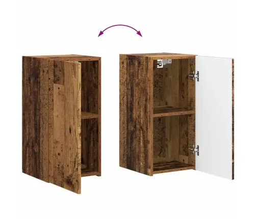 Televizoriaus Spintelė 4 Pcs Senas Medis