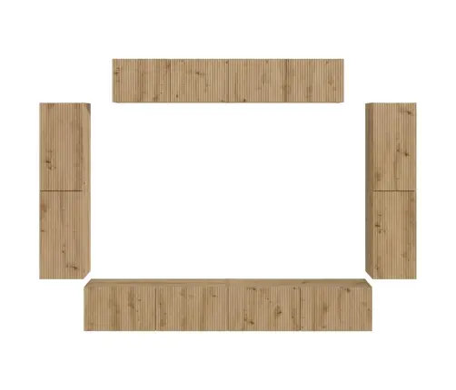 4 Pcs Artisānā Ozols Vidaxl