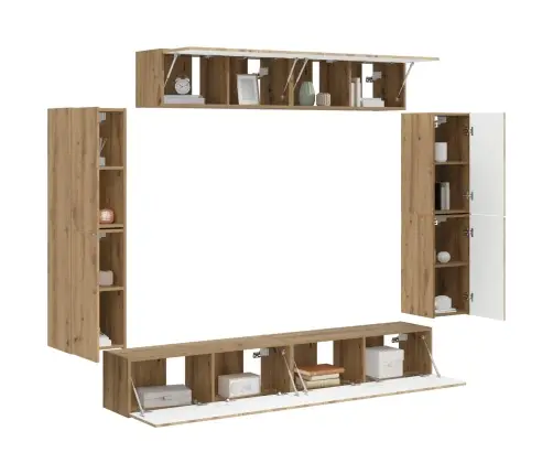 4 Pcs Artisānā Ozols Vidaxl