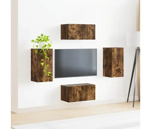 2 Pcs Dūmaka Ozols Vidaxl