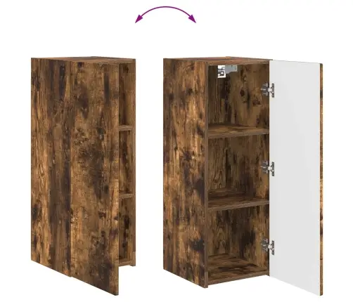 3 Pcs Dūmaka Ozols Vidaxl