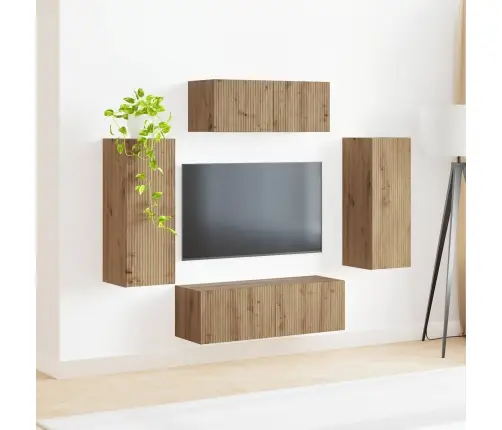 3 Pcs Artisānā Ozols Vidaxl