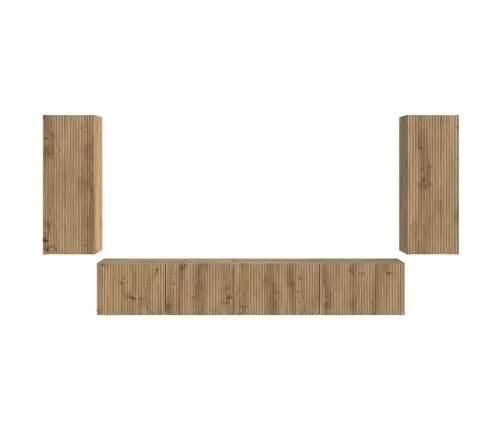 3 Pcs Artisānā Ozols Vidaxl