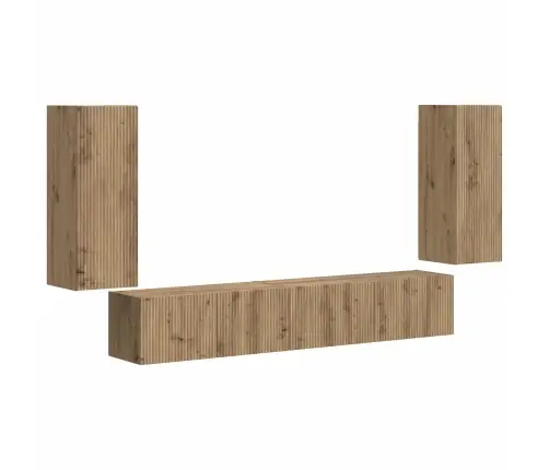 3 Pcs Artisānā Ozols Vidaxl